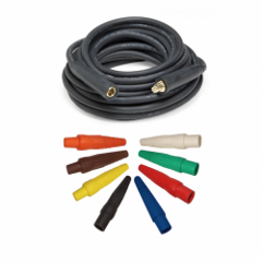 4/0 1/C Type W Power Cable w/ Cam-Lok M/F Ends, 25ft, 50ft, or 100ft 
