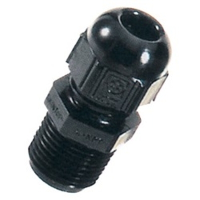 Strain Relief Cord Connector, Non-Metallic, Liquid Tight, NPT 1/2 Inch