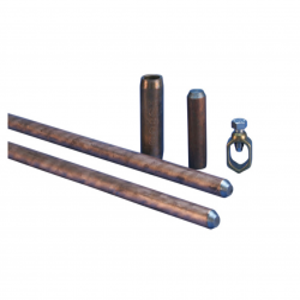 8 ft. Convenient Copper-Bonded Steel Bronze Ground Electrode Kit