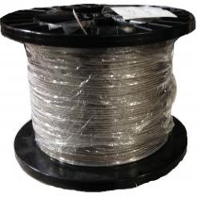 1/16 7x7 Stainless Steel 3/32 Clear Nylon 11 Coated Cable, 250ft, 500ft or  1000ft Spool, 250ft, 500ft or 1000ft Spool