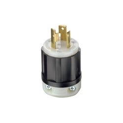 Leviton 2311 Locking Electrical Plug 20 Amp 125v Black for sale online 