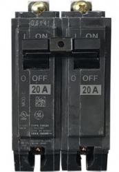 GE 2 POLE 20 AMP CIRCUIT BREAKER HACR  RV-2937 THQB 
