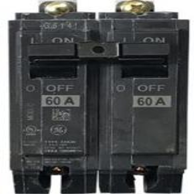 GE 60 Amp Bolt-On Circuit Breaker, 2 Pole - THQB2160
